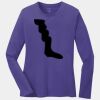 Ladies Long Sleeve Core Cotton Tee Thumbnail